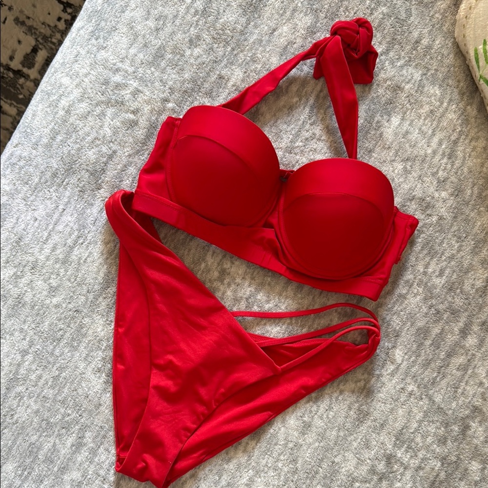 Red Bikini Set